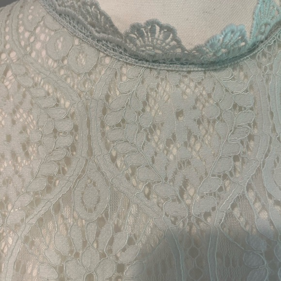 Lulu’s size small BNWOT light mint lace dress - Picture 3 of 4